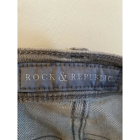 Rock&Republic Studded Jean Shorts. Sz.2 - Picture 3 of 4